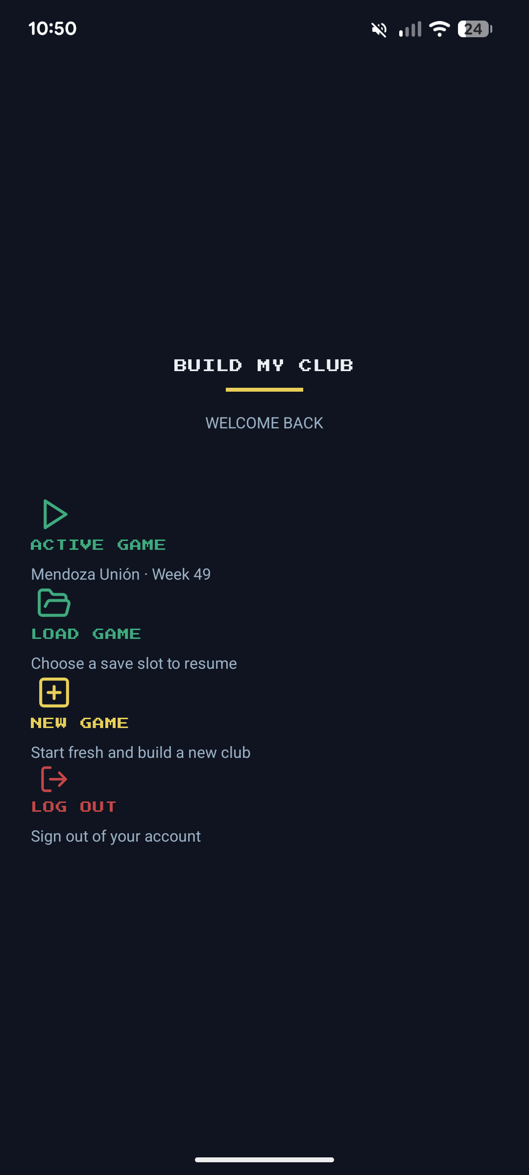 Build My Club — elite management depth in a mobile-first football strategy game